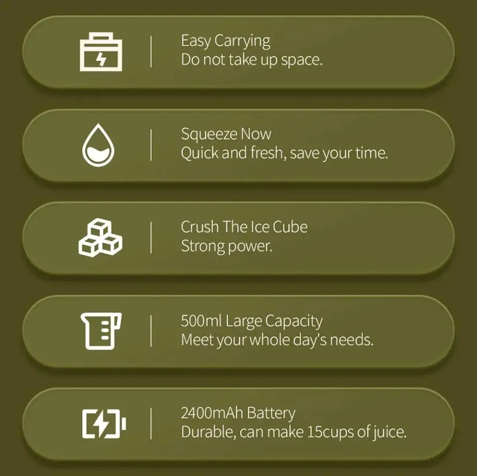 FreshMix 500ml Wireless Juice Bottle