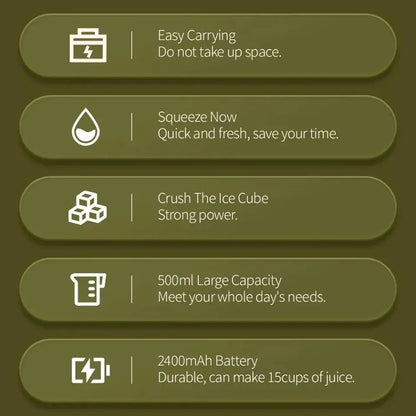 FreshMix 500ml Wireless Juice Bottle