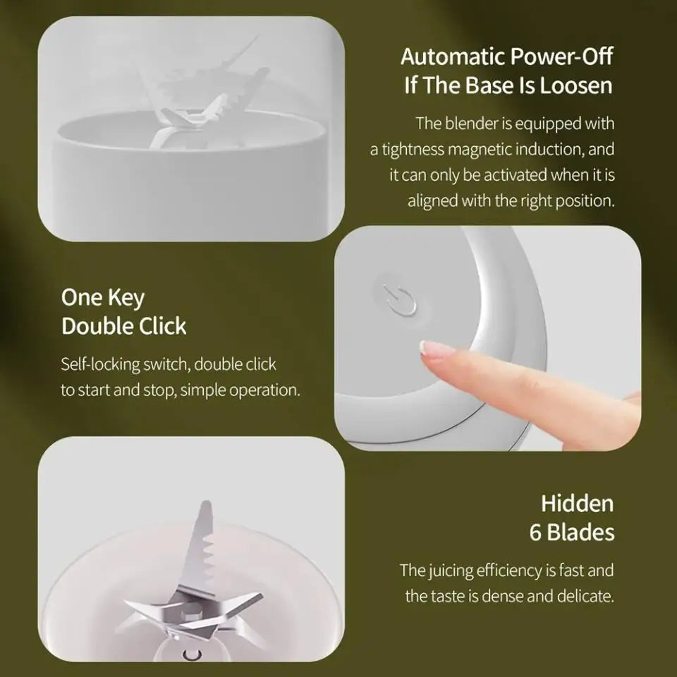 FreshMix 500ml Wireless Juice Bottle