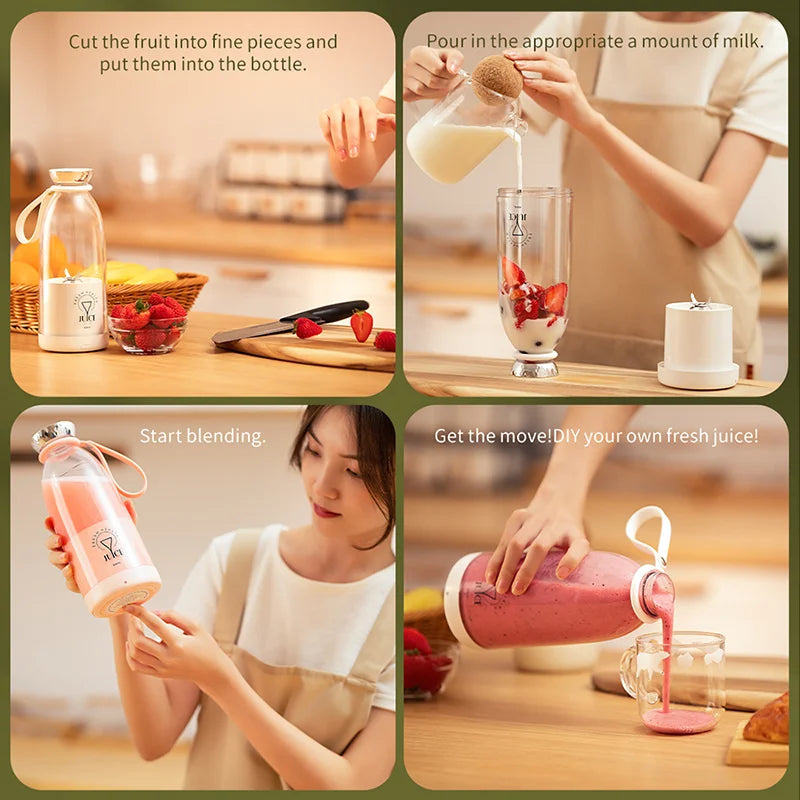 FreshMix 500ml Wireless Juice Bottle