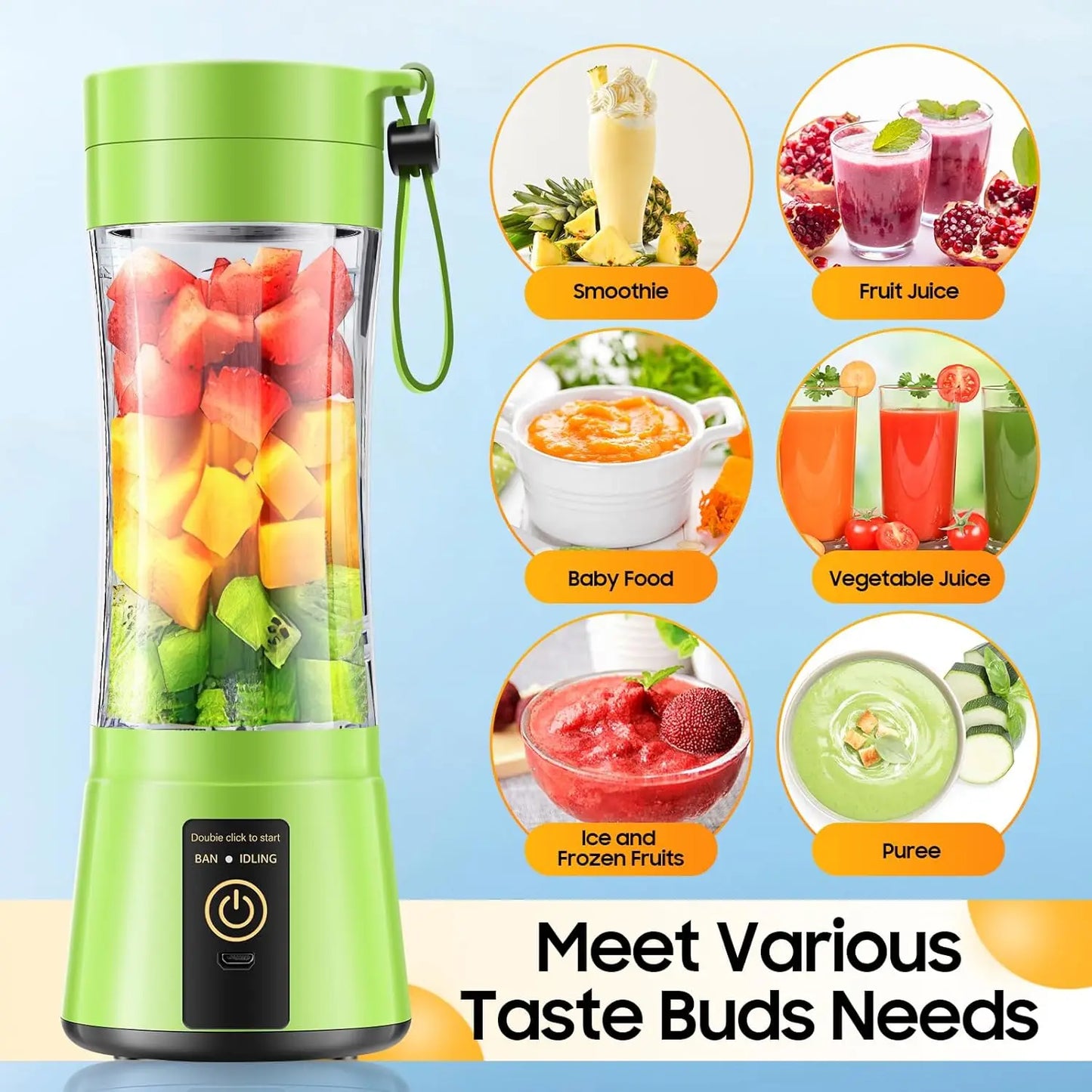 FreshMix 6-Blade Portable Blender